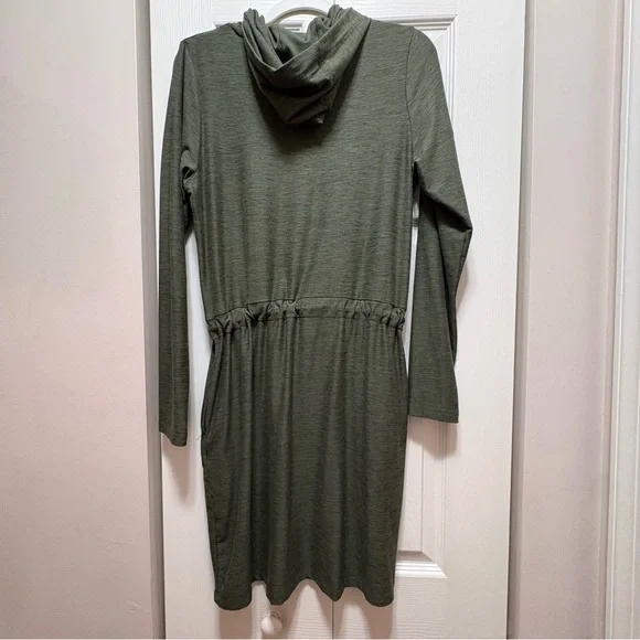 Kyodan Olive Green Hooded Dress Size Small - Picture 3 of 6